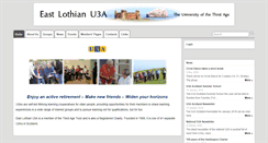 Desktop Screenshot of eastlothianu3a.org.uk